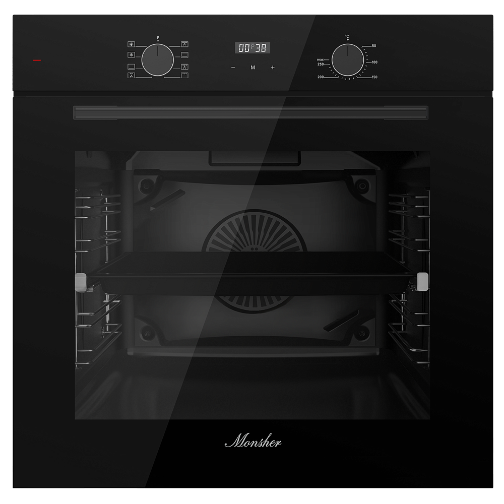 Электрический духовой шкаф Monsher MOE 6008 Noir - фото 1