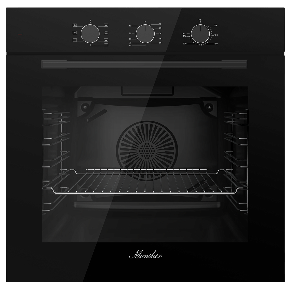 Электрический духовой шкаф Monsher MOE 6007 Noir - фото 1