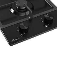 Домино газовая варочная панель Monsher MSG 33 Noir