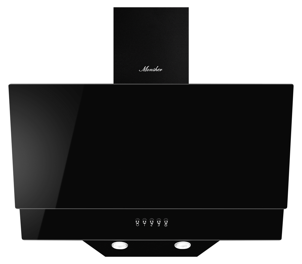 Наклонная вытяжка ROUEN 60 Noir Verre - фото 1