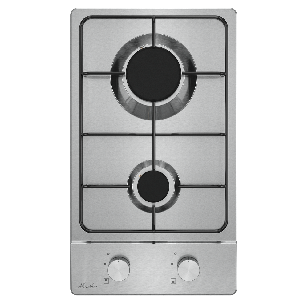 Домино газовая варочная панель MSG 39 Acier - фото 1