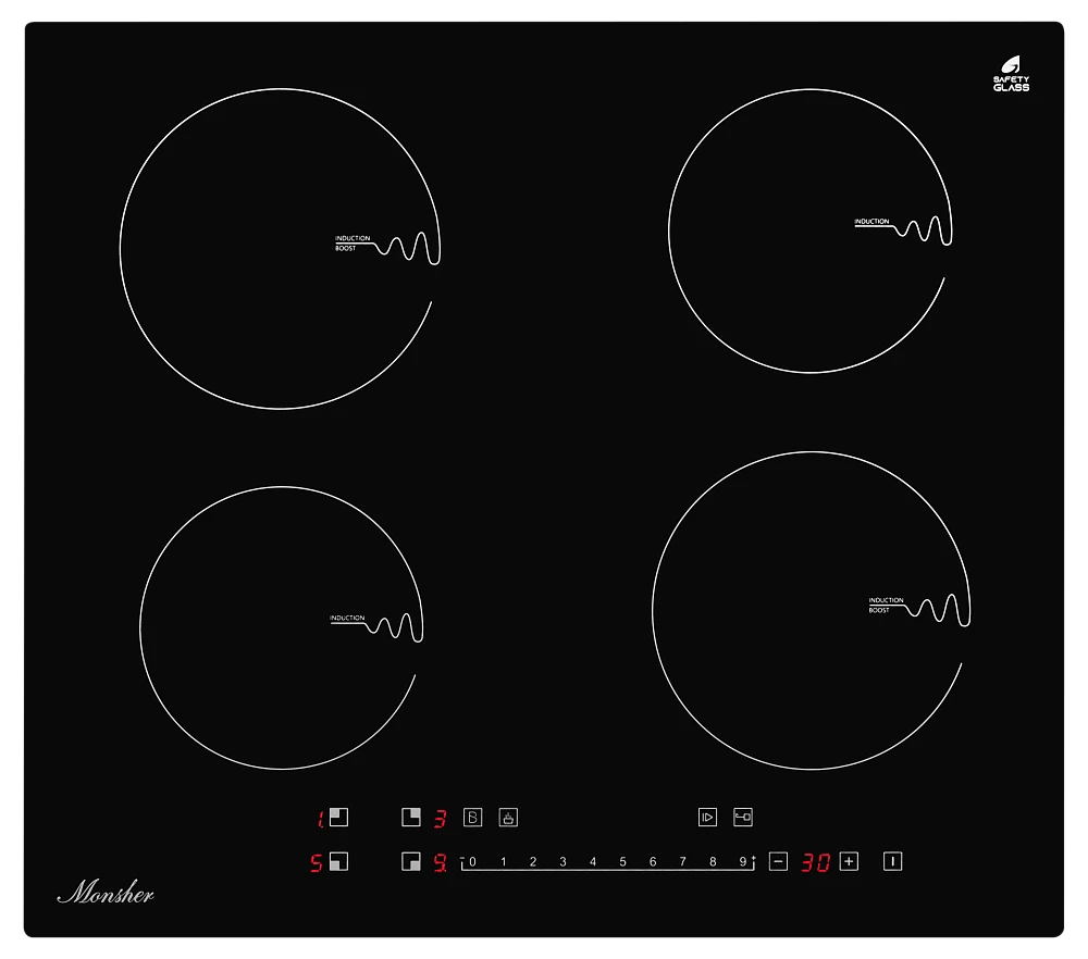 Индукционная варочная панель MHI 6102 Monsher купить по цене 17 842 руб. от  производителя в интернет-магазине