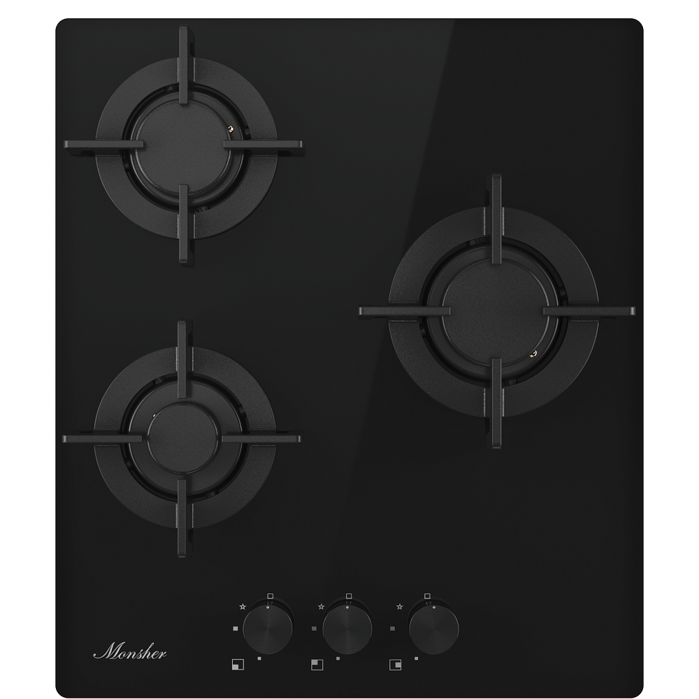 Газовая варочная панель MGG 44 Noir - фото 1