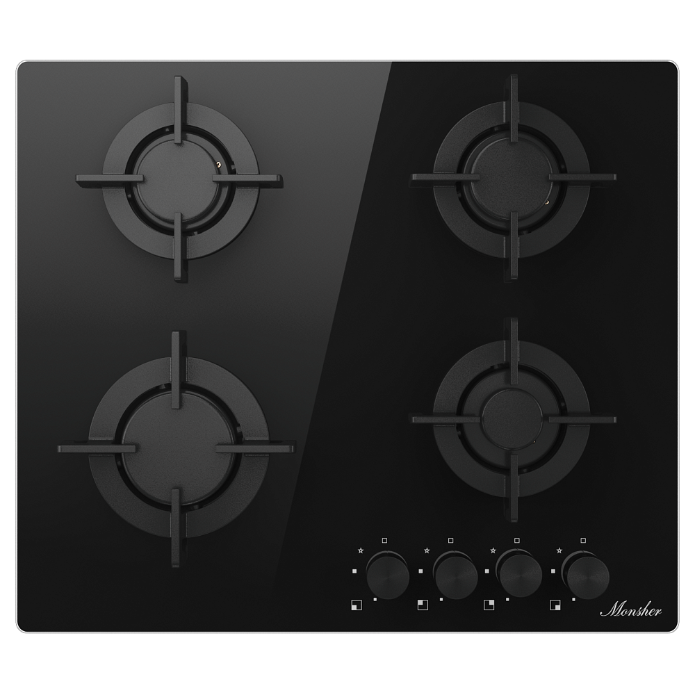 Газовая варочная панель MGG 64 Noir - фото 1