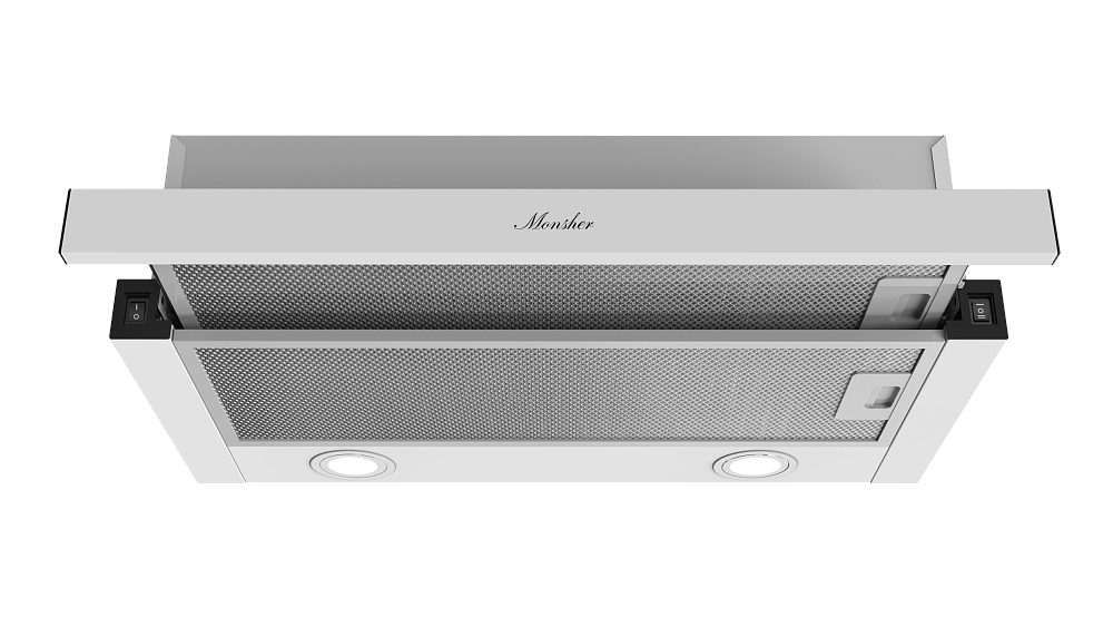 Телескопическая встраиваемая вытяжка Laura 60 Blanc - фото 1