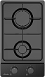 Домино газовая варочная панель MSG 39 Noir - минифото 1
