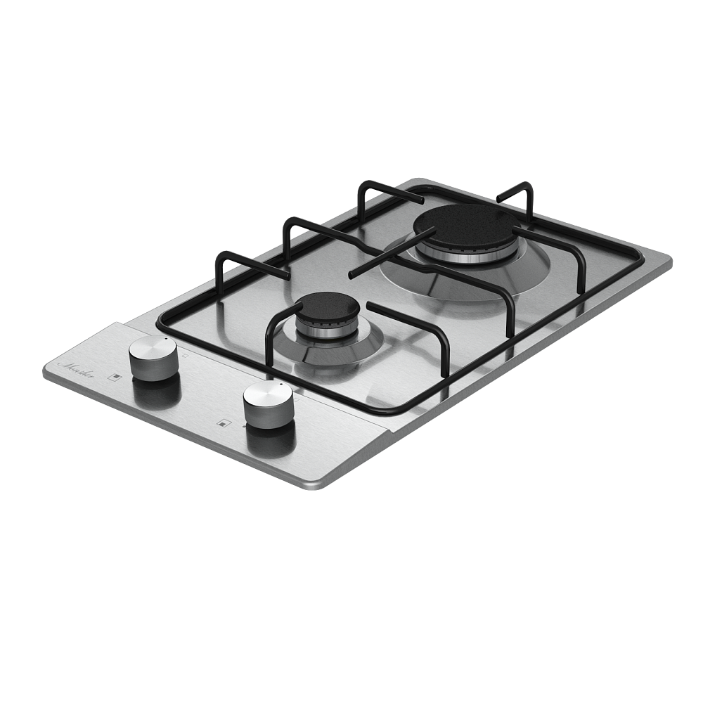 Домино газовая варочная панель MSG 39 Acier - фото 2