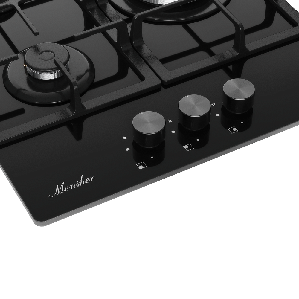 Газовая варочная панель Monsher MGG 43 Noir - фото 3