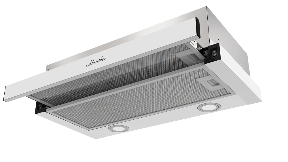 Телескопическая встраиваемая вытяжка Laura 60 Blanc - фото 3