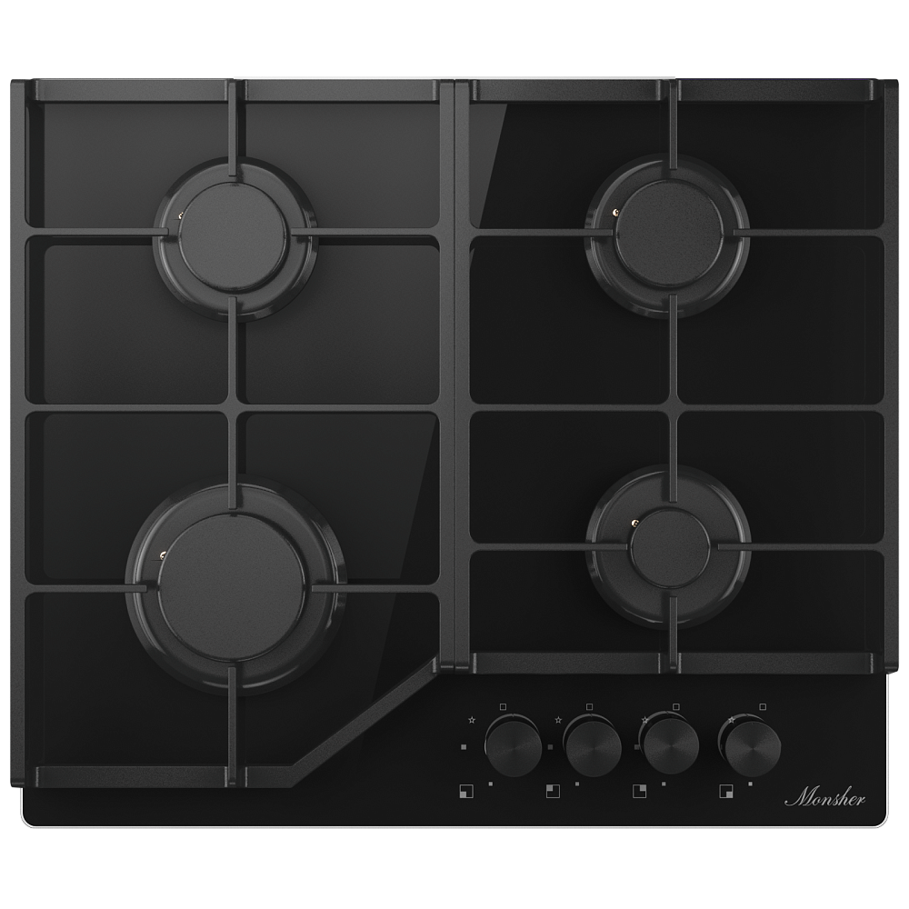 Газовая варочная панель MGG 62 Noir - фото 1