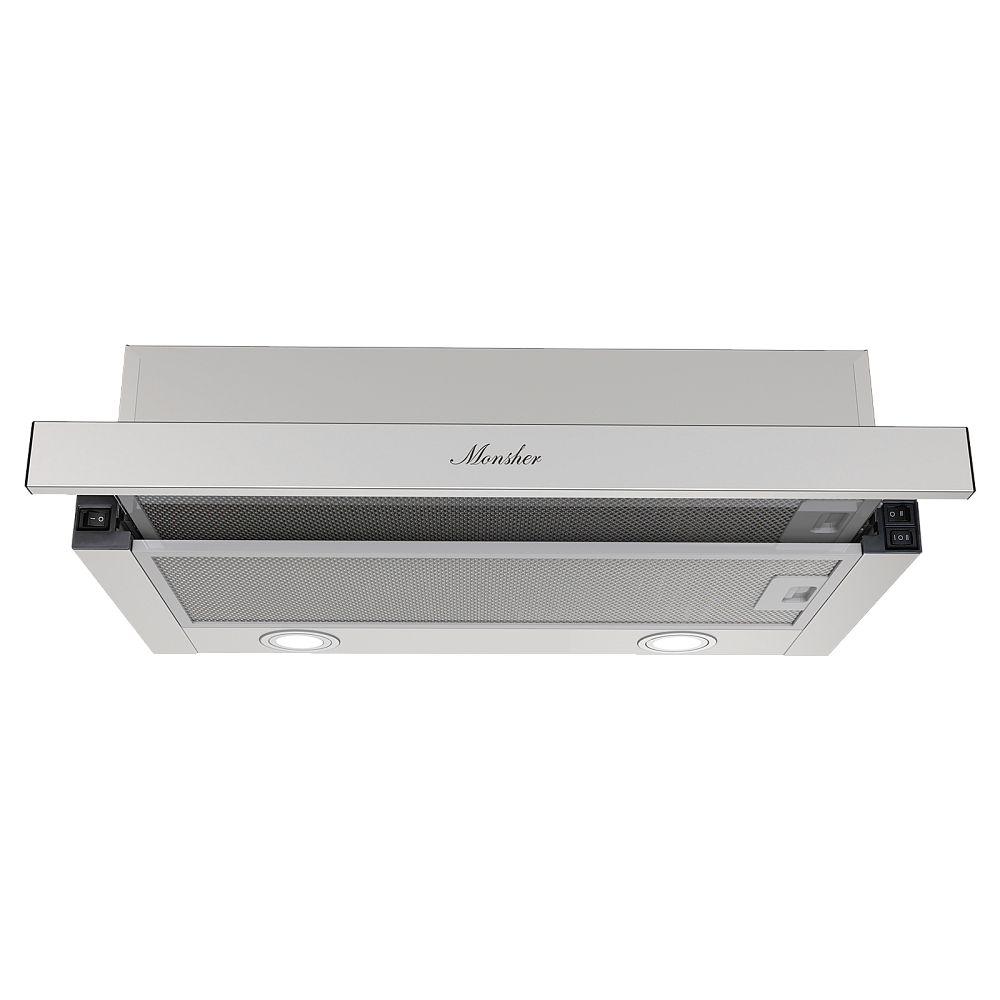Телескопическая встраиваемая вытяжка Loin 60 Acier - фото 1