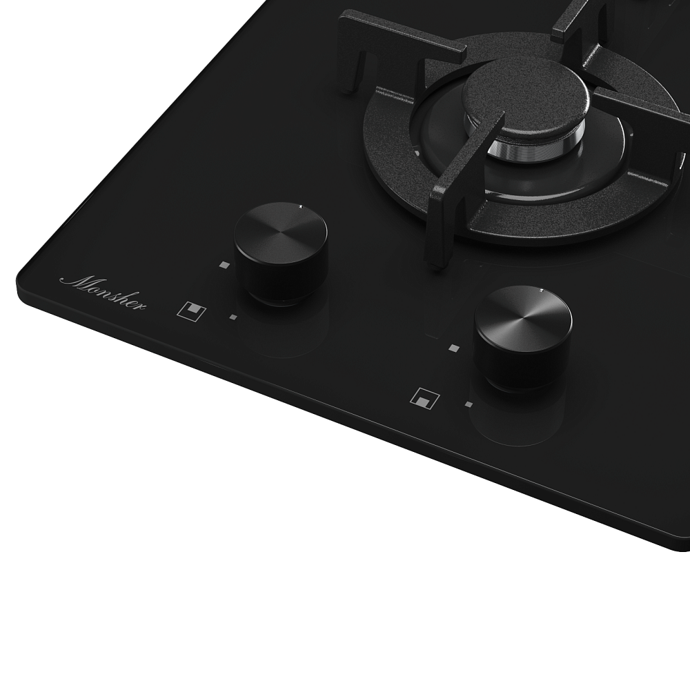 Домино газовая варочная панель MGG 34 Noir - фото 2